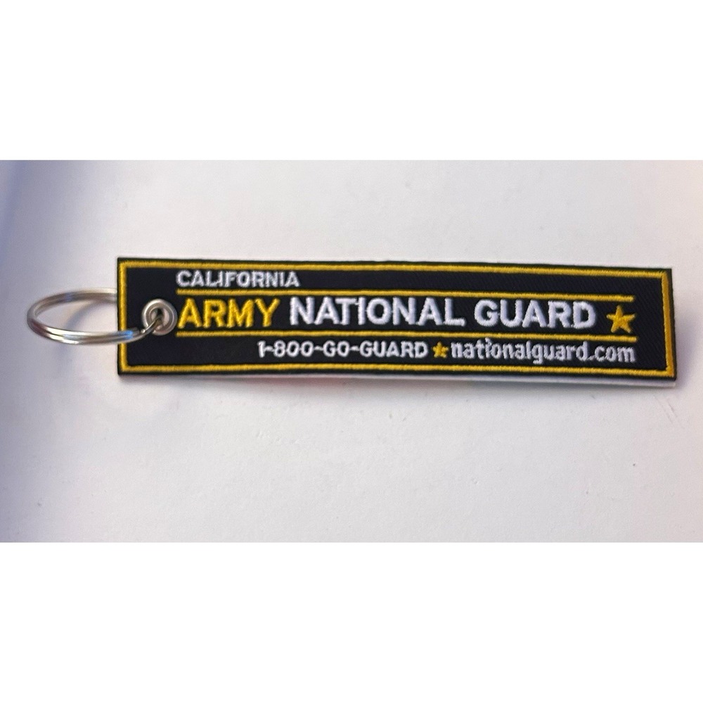 California Army National Guard Remove Before Flight Keychain Tag - Militaria
